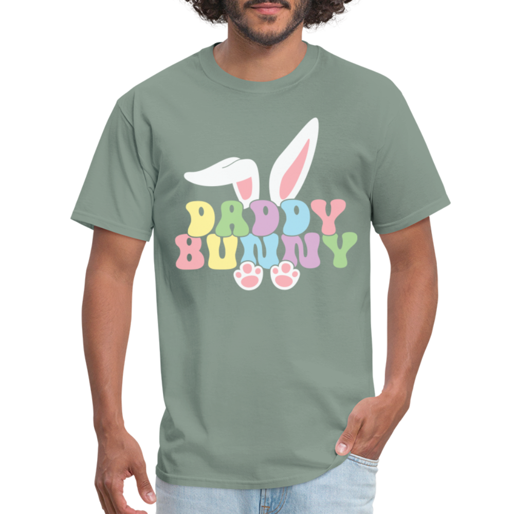 Daddy Bunny T-Shirt (Easter) - sage