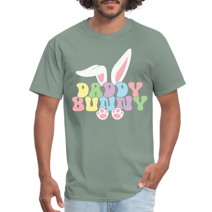 Daddy Bunny T-Shirt (Easter) - sage