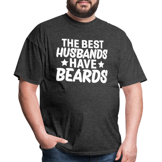 The Best Husbands Have Beards T-Shirt - heather black