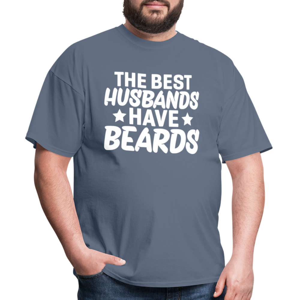 The Best Husbands Have Beards T-Shirt - denim