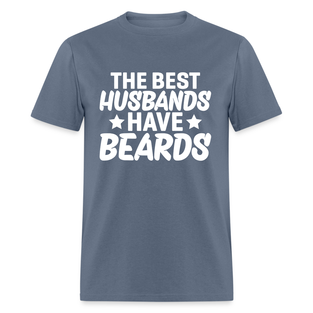 The Best Husbands Have Beards T-Shirt - denim