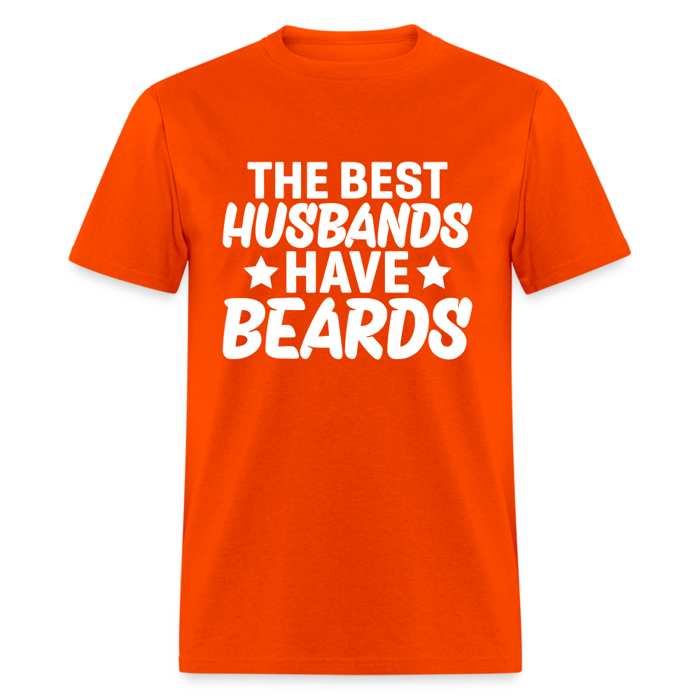 The Best Husbands Have Beards T-Shirt - orange