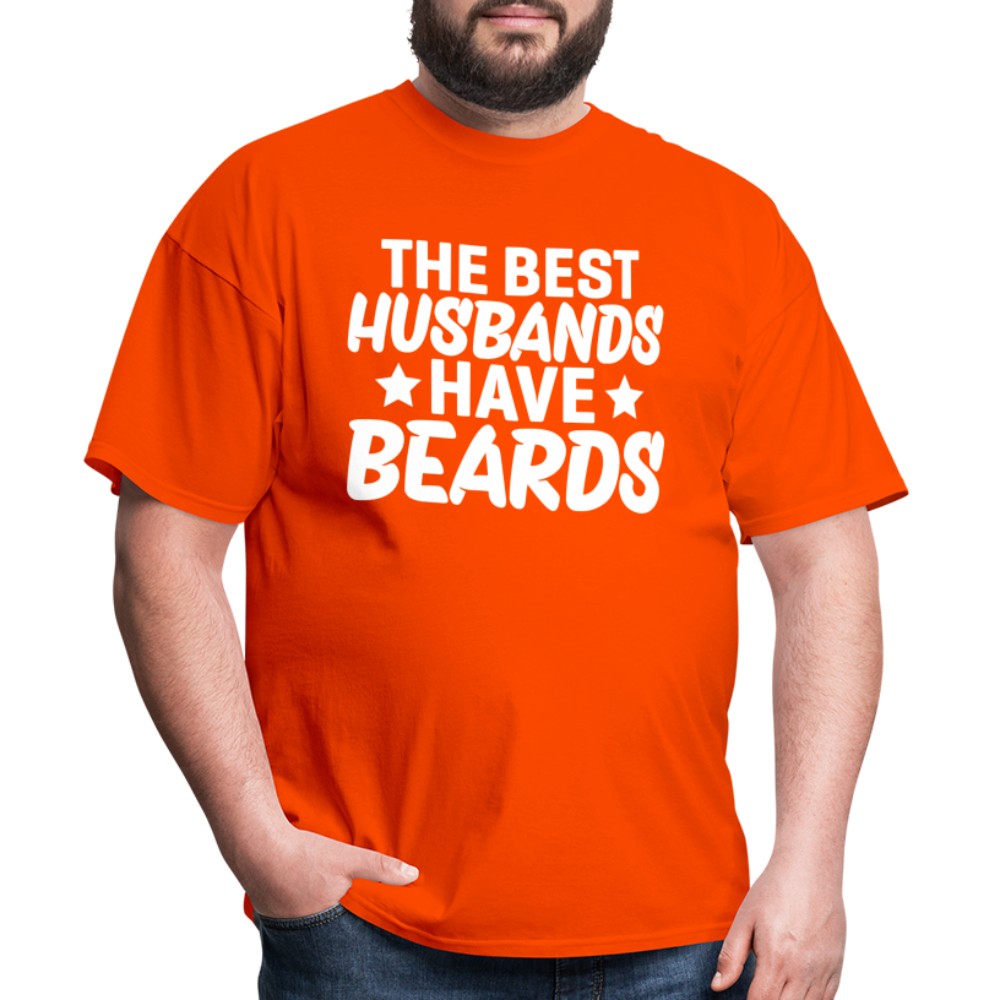 The Best Husbands Have Beards T-Shirt - orange