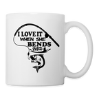 I Love It When She Bends Over Coffee Mug (Fishing)