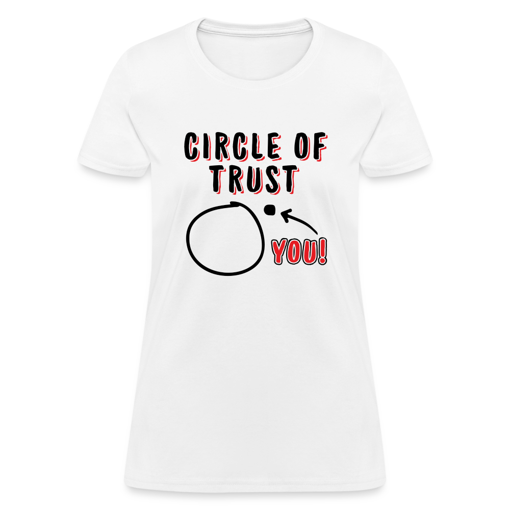 Circle of Trust Women's T-Shirt (You are Outside) - white