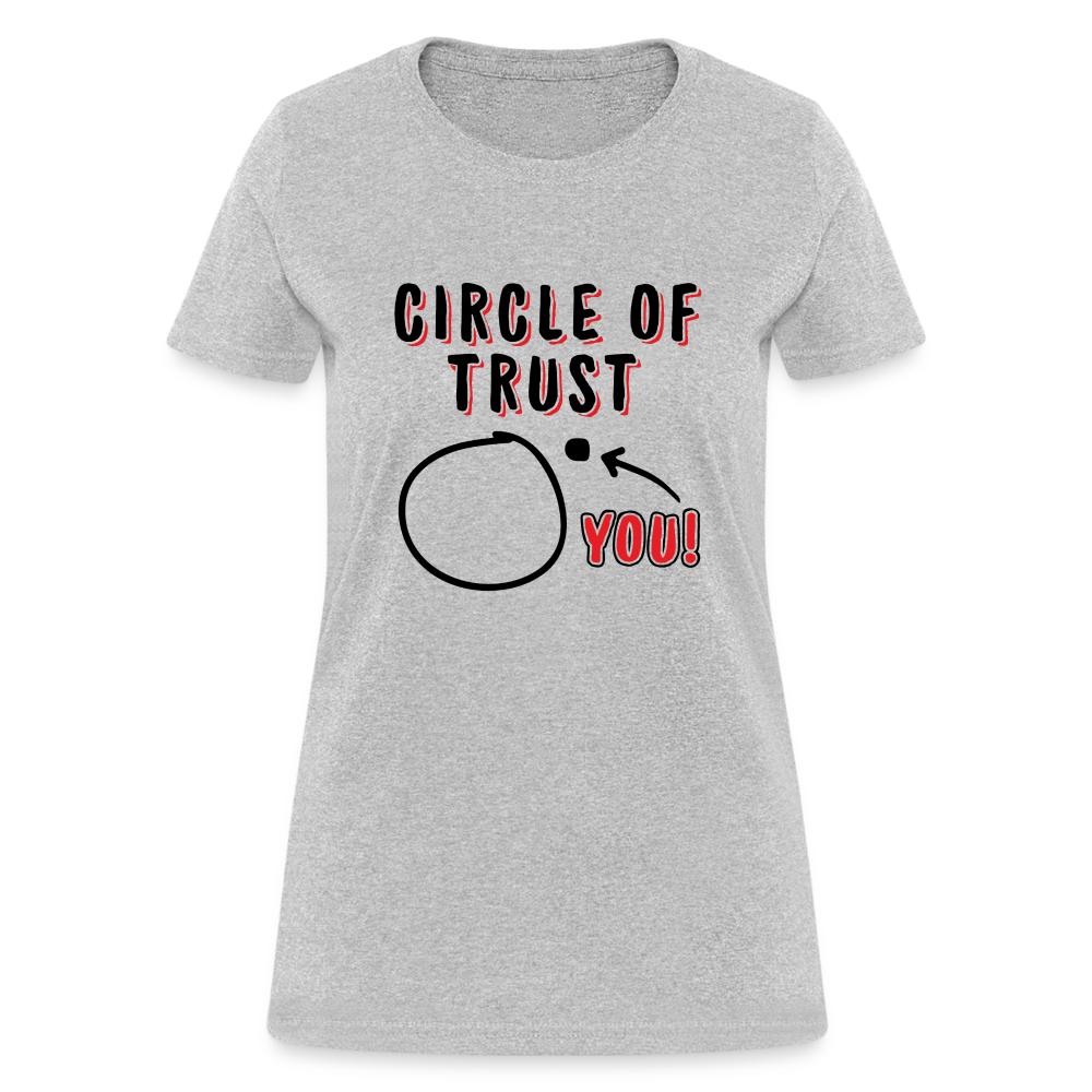 Circle of Trust Women's T-Shirt (You are Outside) - heather gray