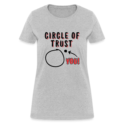 Circle of Trust Women's T-Shirt (You are Outside) - heather gray
