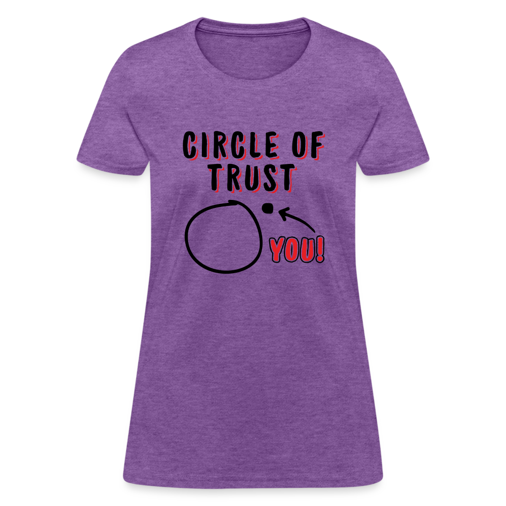 Circle of Trust Women's T-Shirt (You are Outside) - purple heather