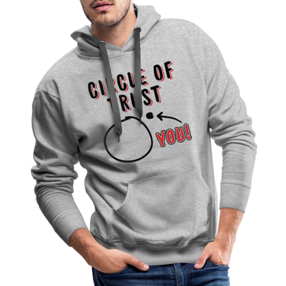 Circle of Trust Men's Premium Hoodie (You are Outside) - heather grey