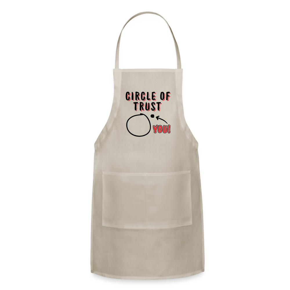 Circle of Trust Adjustable Apron (You are Outside) - natural