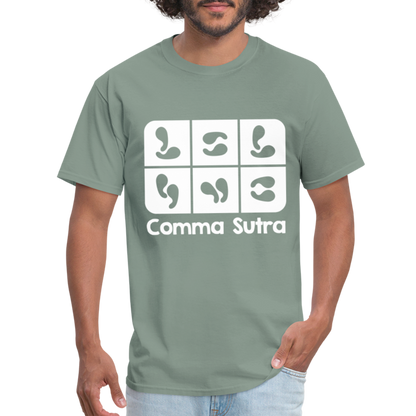 Comma Sutra T-Shirt - sage