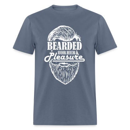 Bearded For Her Pleasure T-Shirt - denim