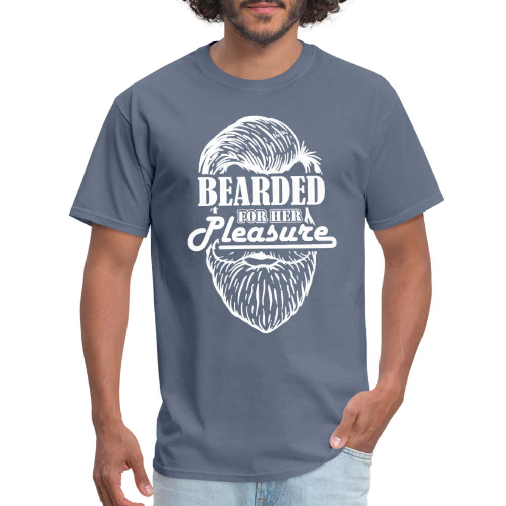 Bearded For Her Pleasure T-Shirt - denim