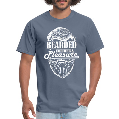 Bearded For Her Pleasure T-Shirt - denim