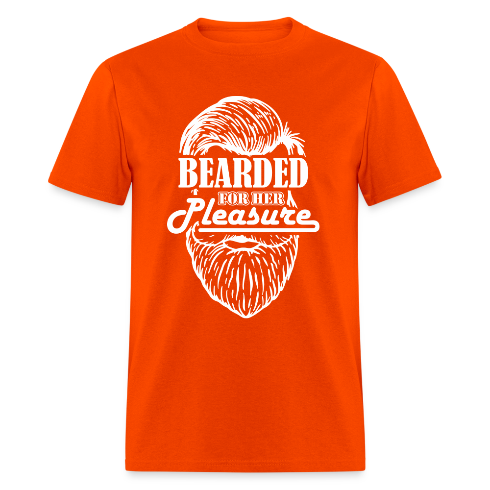 Bearded For Her Pleasure T-Shirt - orange