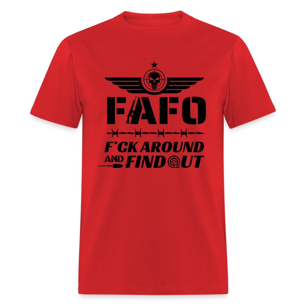 FAFO T-Shirt (F*ck Around And Find Out) - red