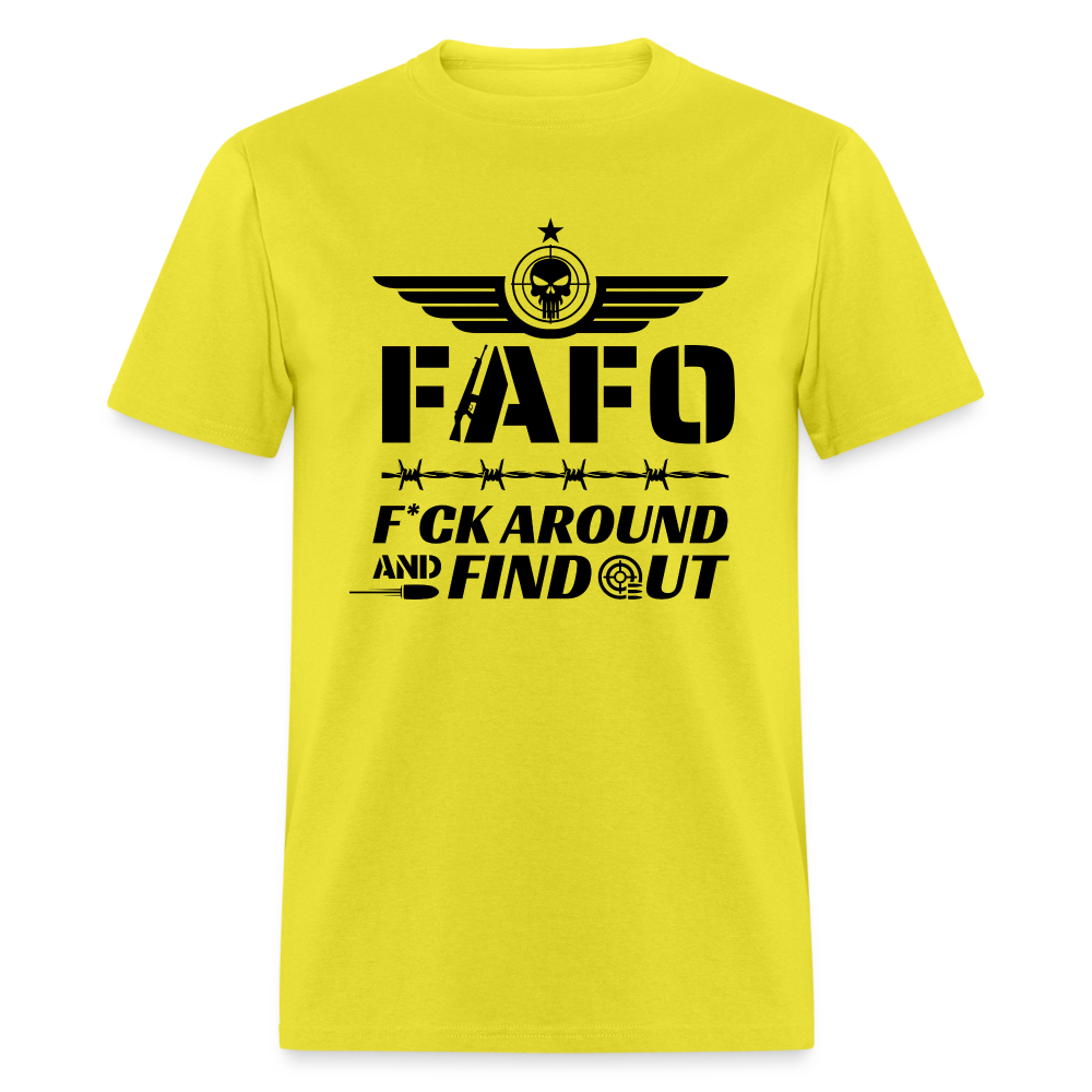 FAFO T-Shirt (F*ck Around And Find Out) - yellow