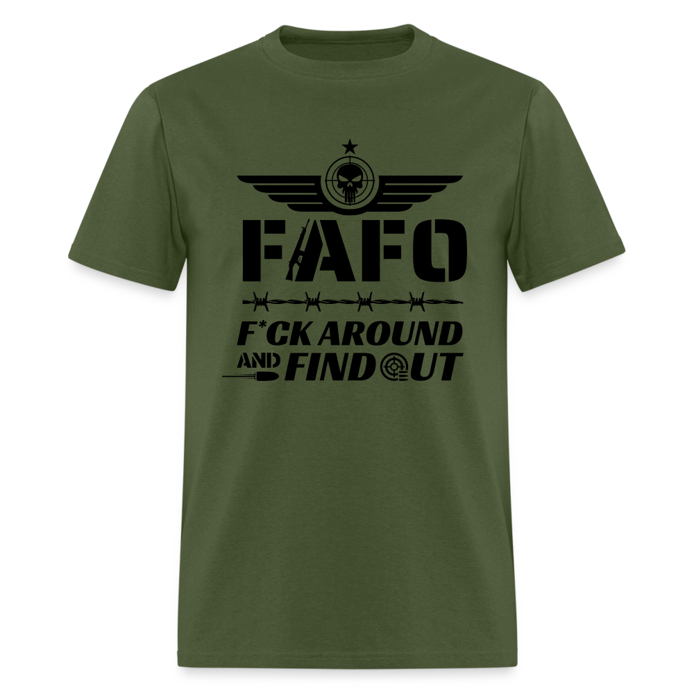 FAFO T-Shirt (F*ck Around And Find Out) - military green