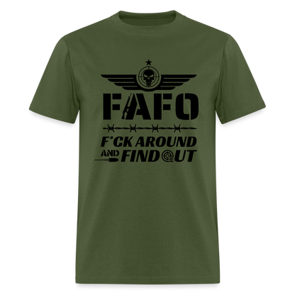 FAFO T-Shirt (F*ck Around And Find Out) - military green