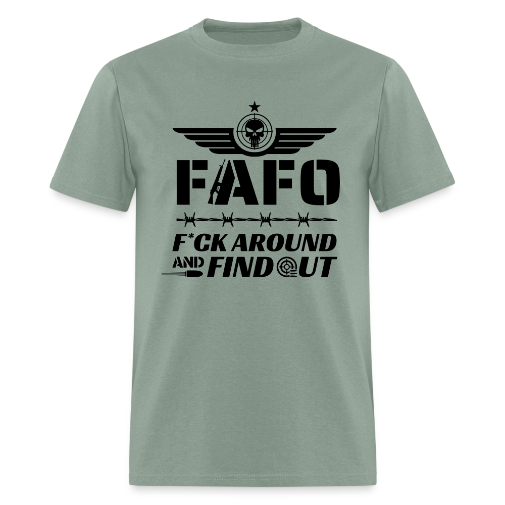 FAFO T-Shirt (F*ck Around And Find Out) - sage