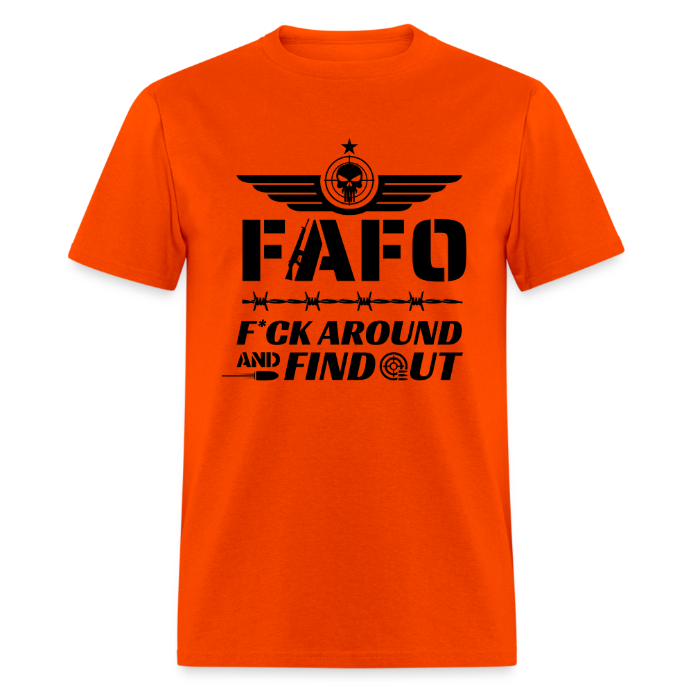 FAFO T-Shirt (F*ck Around And Find Out) - orange