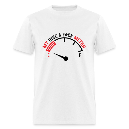 My Give A F*ck Meter T-Shirt - white
