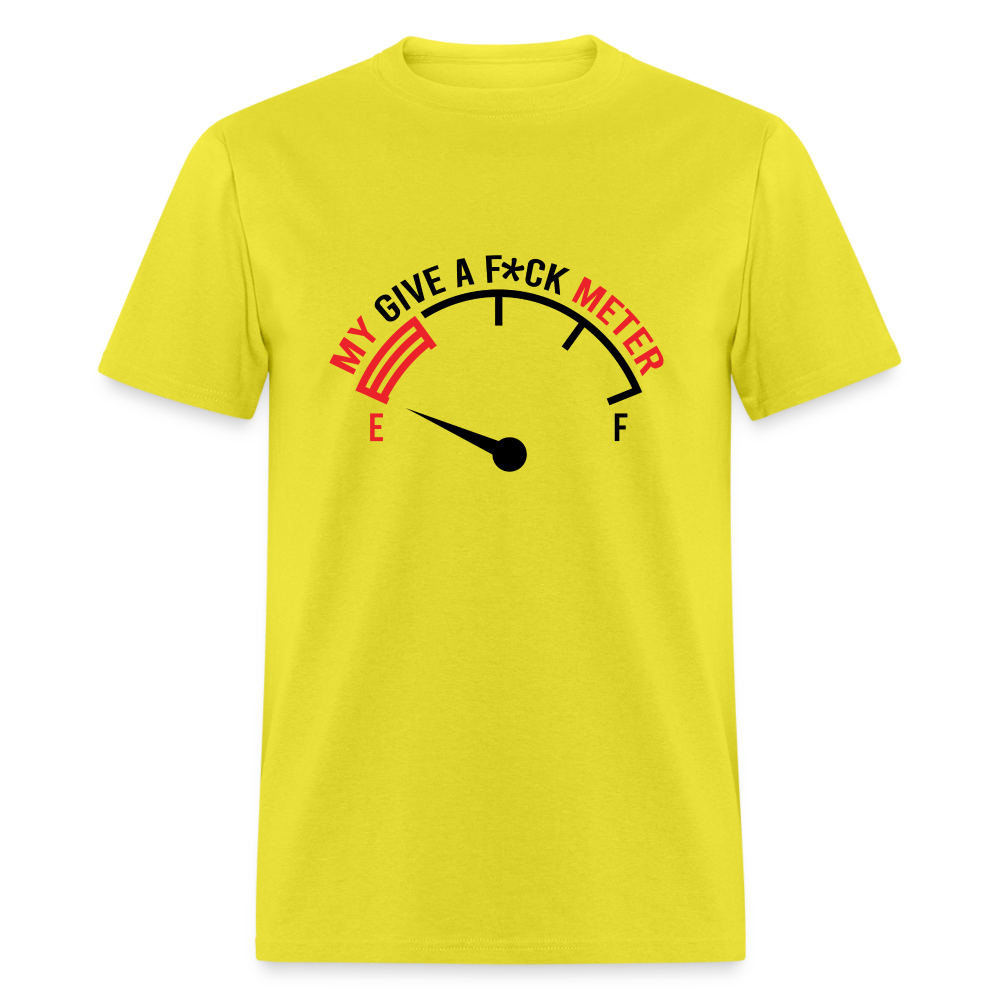 My Give A F*ck Meter T-Shirt - yellow