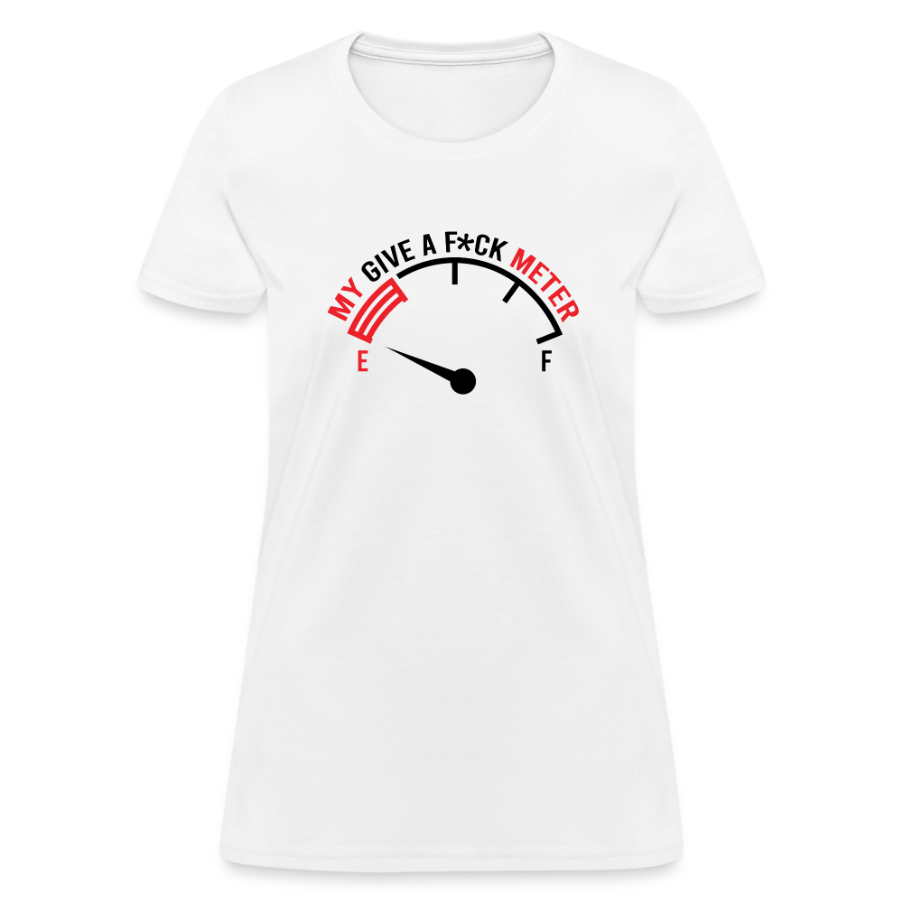 My Give A F*ck Meter Women's T-Shirt - white