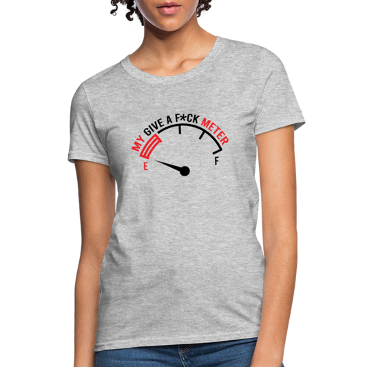 My Give A F*ck Meter Women's T-Shirt - heather gray