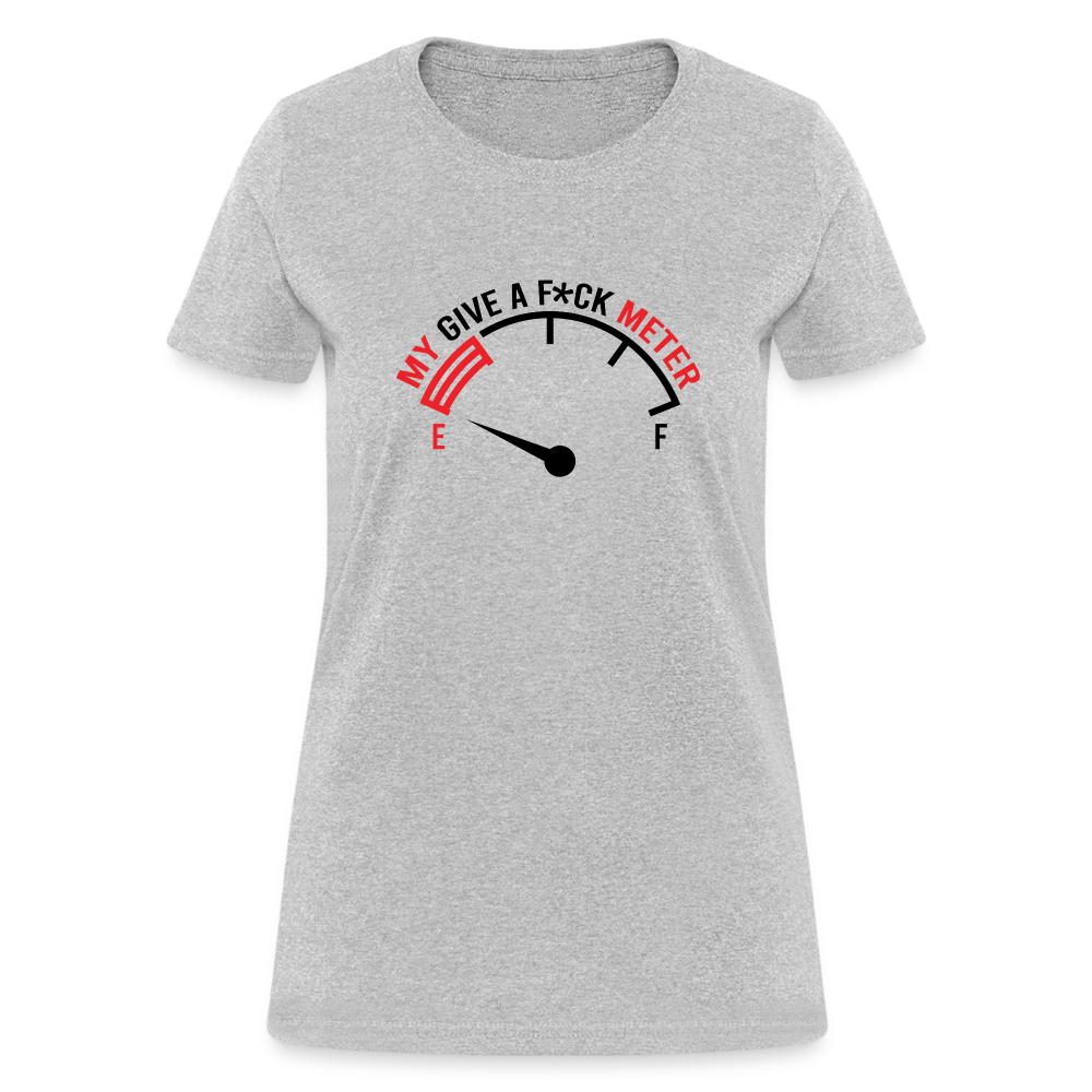 My Give A F*ck Meter Women's T-Shirt - heather gray