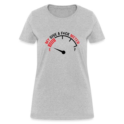 My Give A F*ck Meter Women's T-Shirt - heather gray