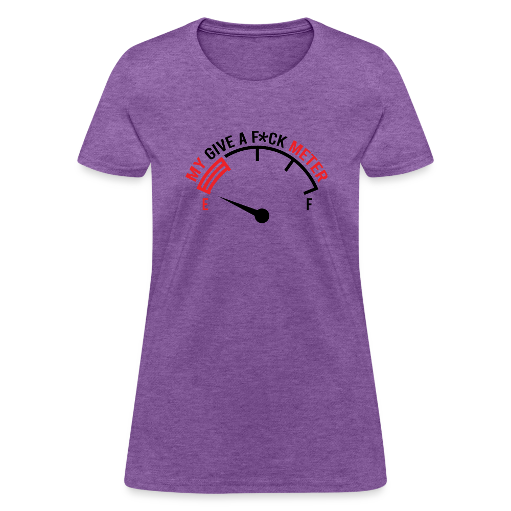 My Give A F*ck Meter Women's T-Shirt - purple heather