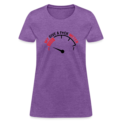 My Give A F*ck Meter Women's T-Shirt - purple heather