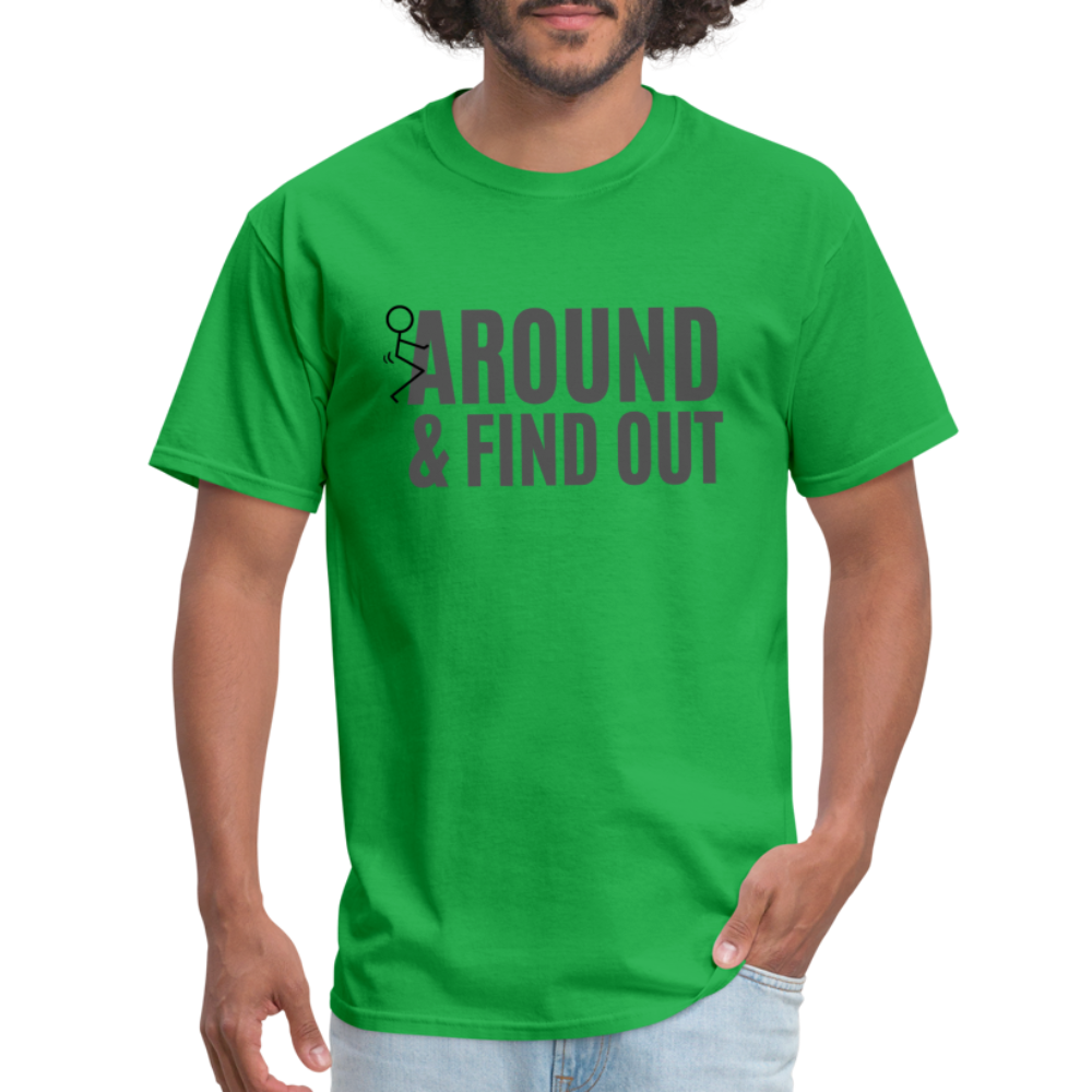 F Around and Find Out T-Shirt - bright green