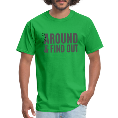 F Around and Find Out T-Shirt - bright green