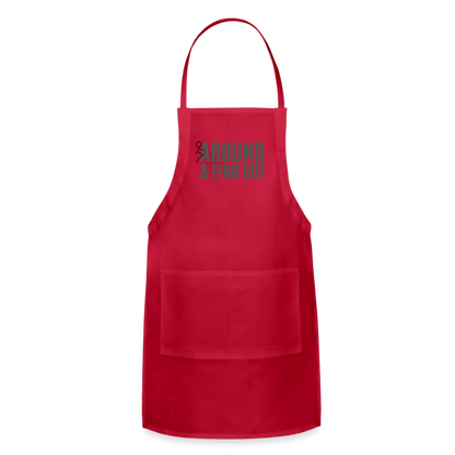 F Around and Find Out Adjustable Apron - red