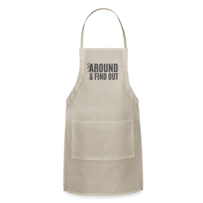 F Around and Find Out Adjustable Apron - natural