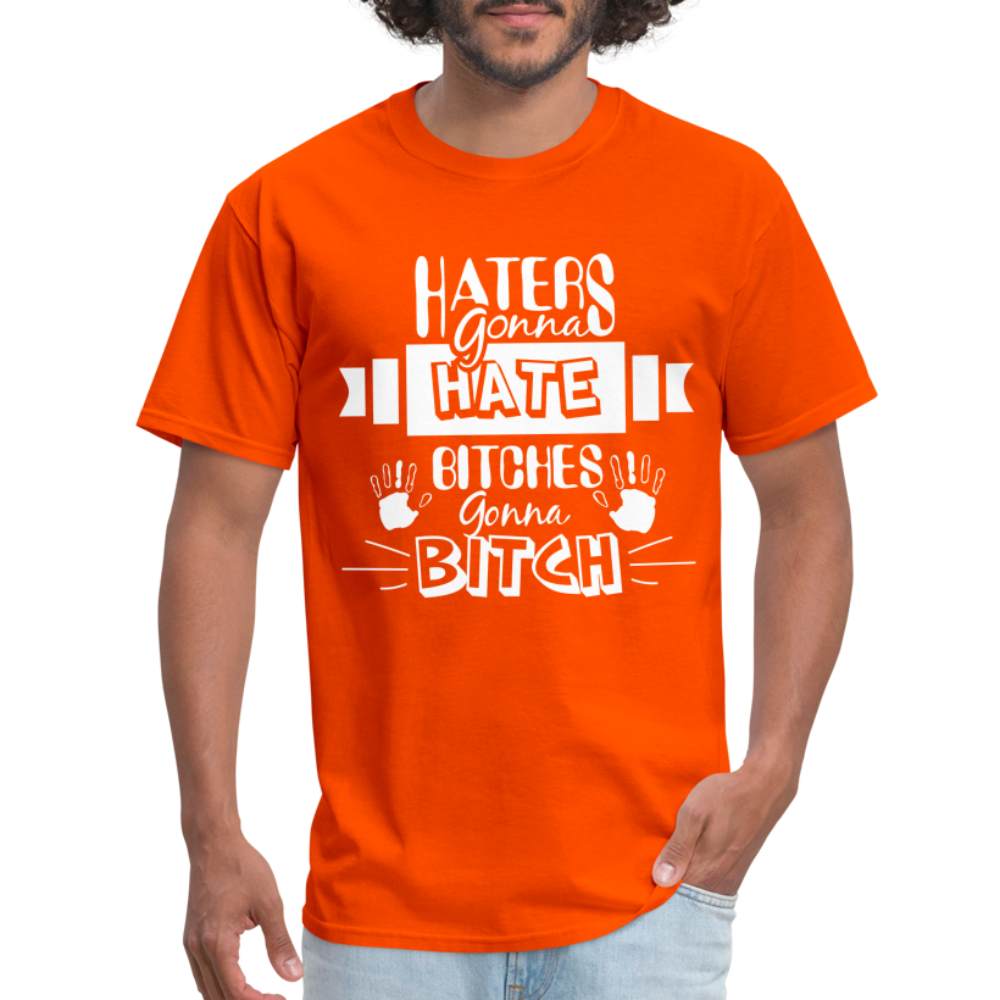 Haters Gonna Hate Bitches Gonna Bitch T-Shirt Color: heather black