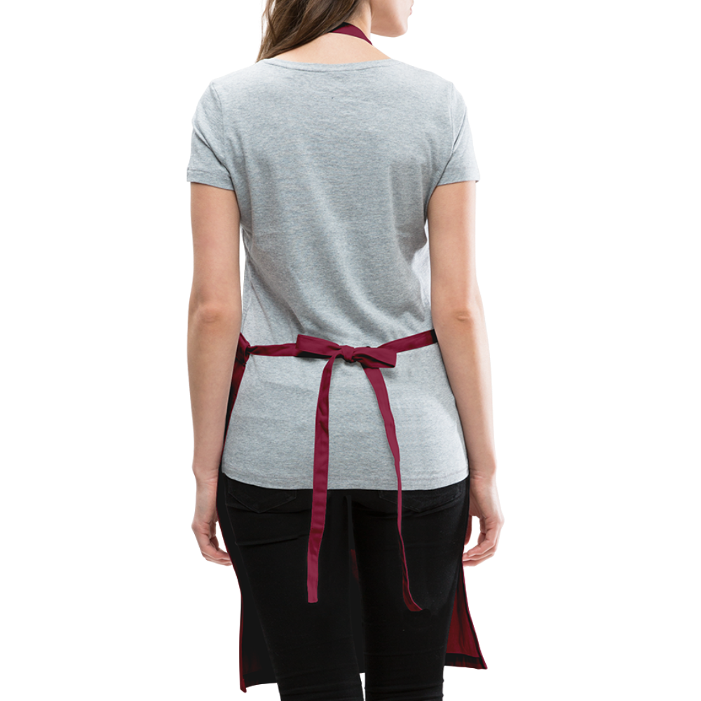 Please Leave So We Can Talk About You Adjustable Apron - burgundy