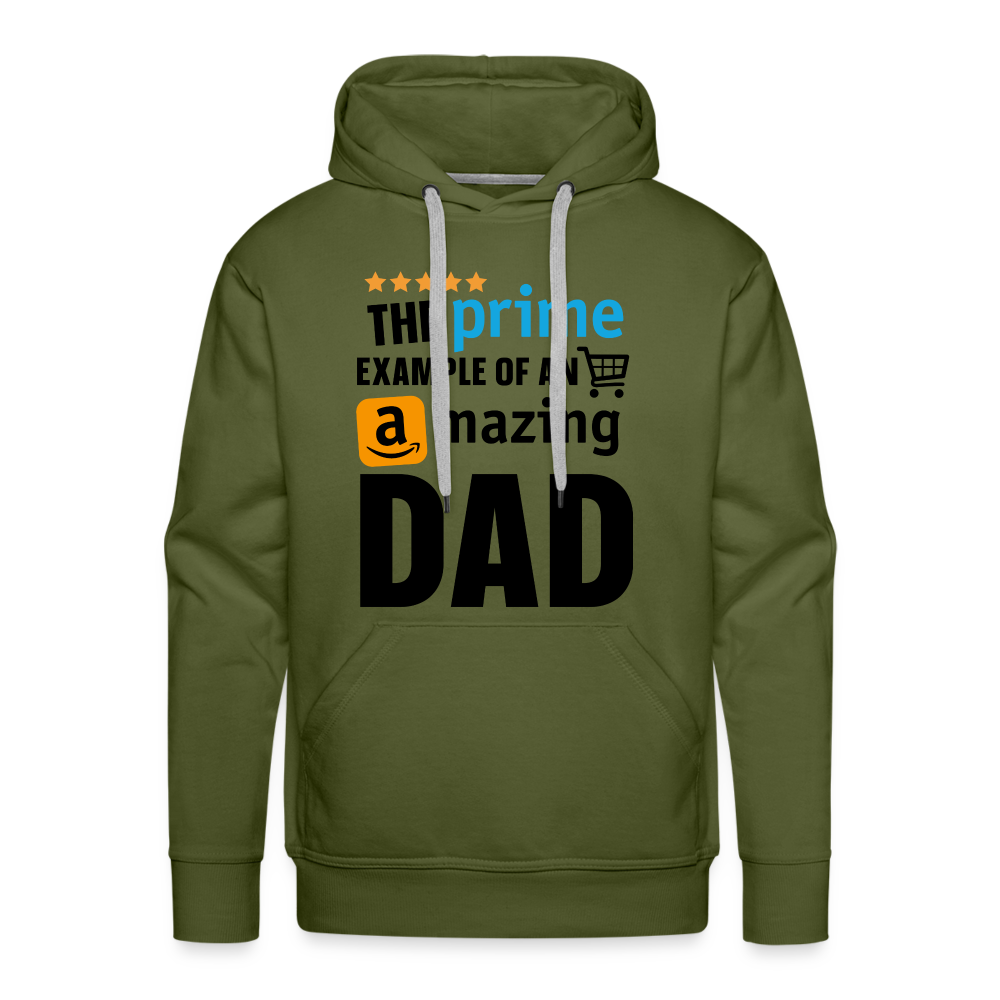 The Prime Example Of An Amazing Dad Men’s Premium Hoodie - olive green