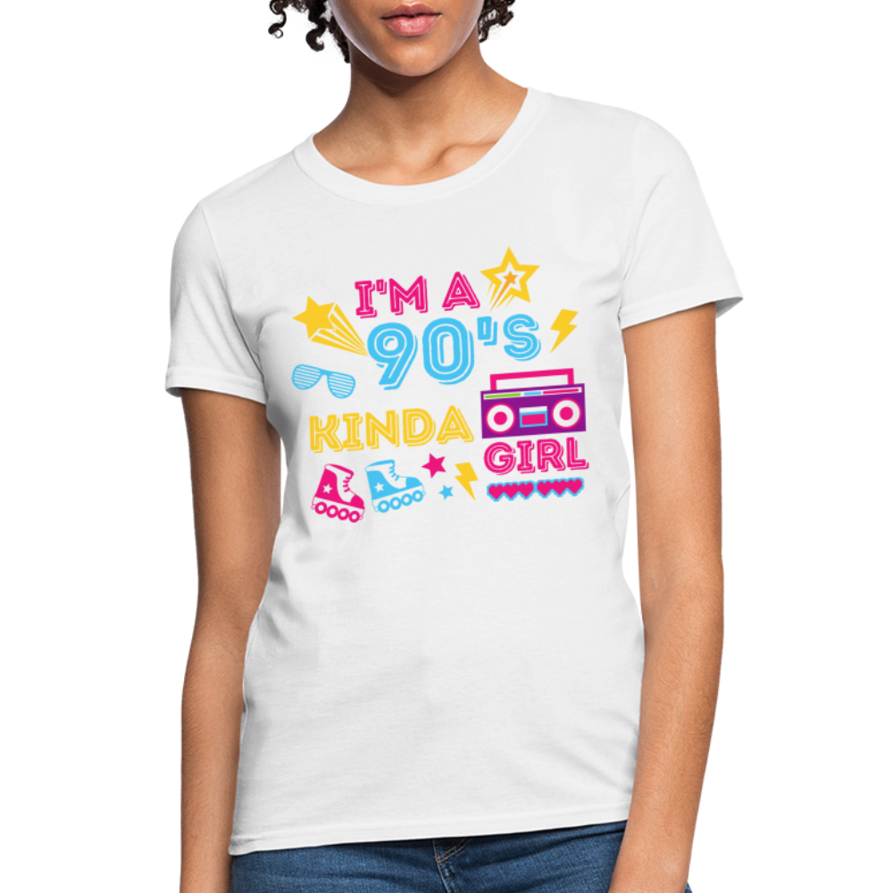 I'm A 90's Kinda Girl Women's T-Shirt - white