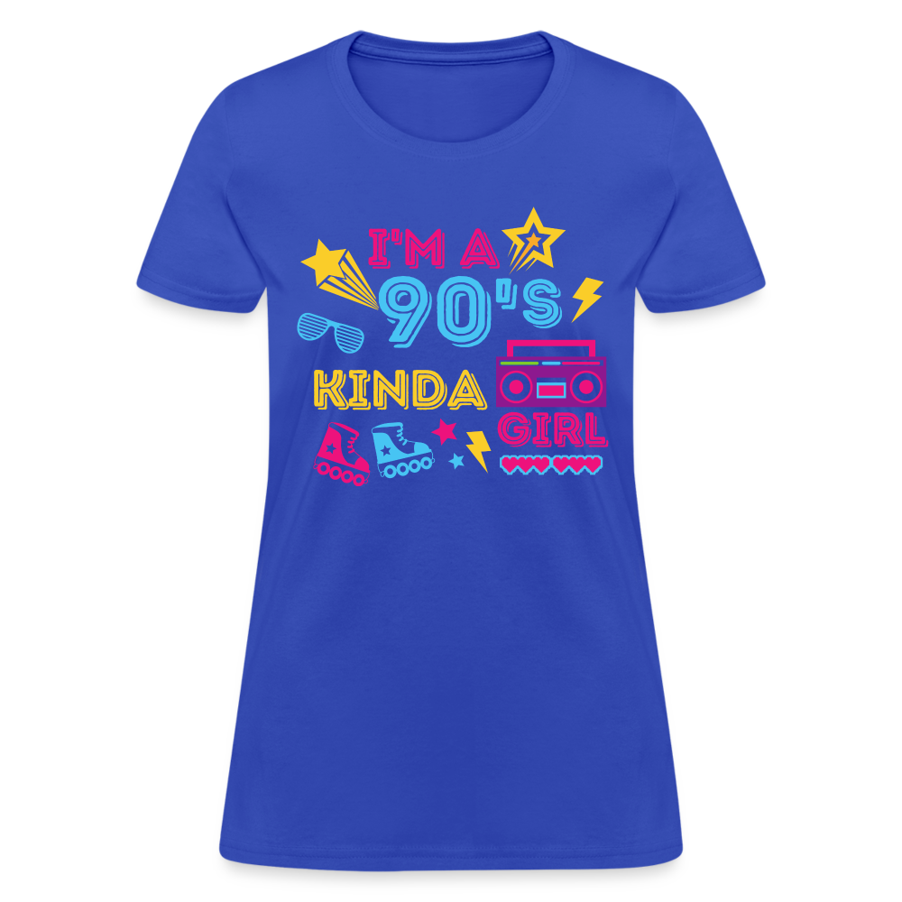 I'm A 90's Kinda Girl Women's T-Shirt - royal blue