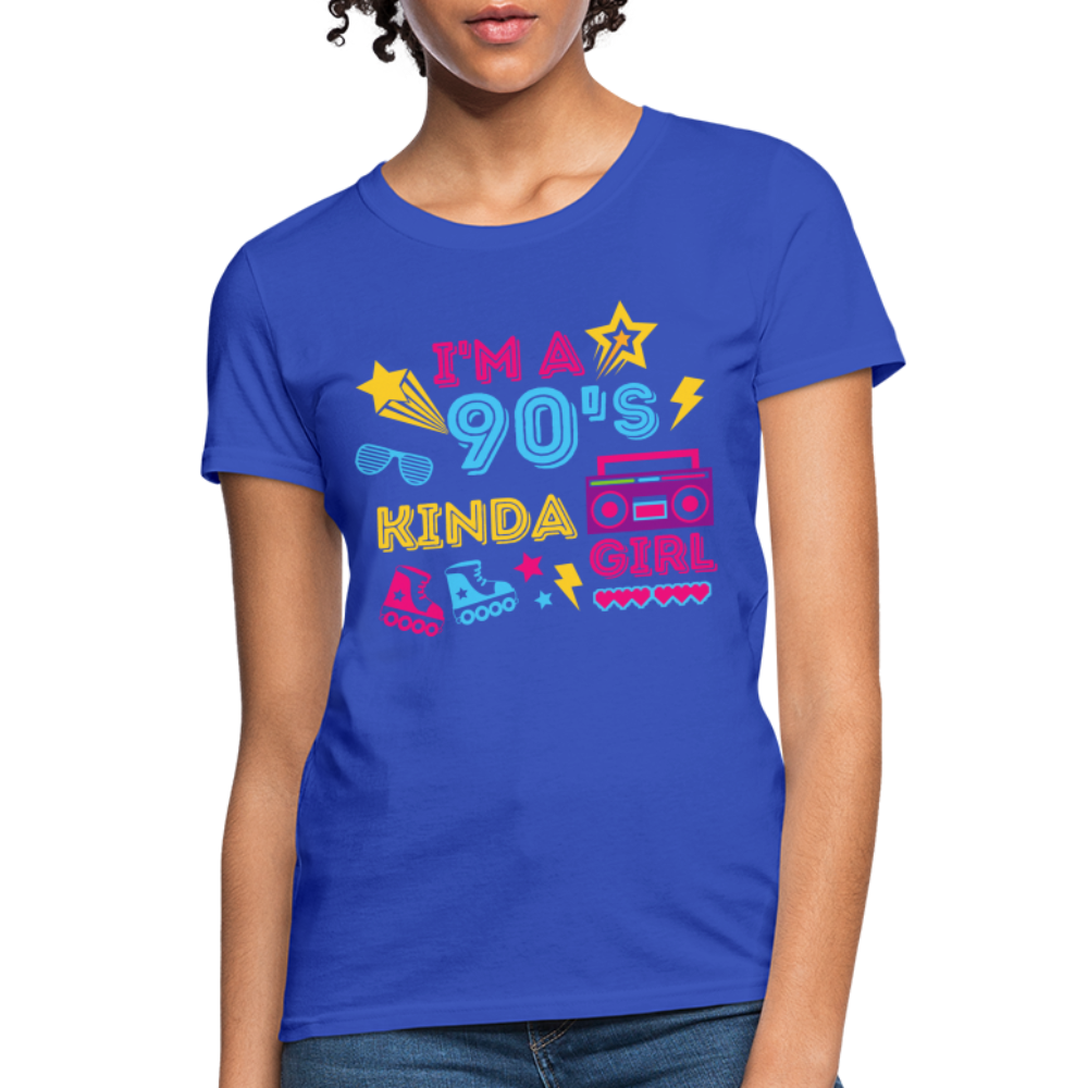 I'm A 90's Kinda Girl Women's T-Shirt - royal blue