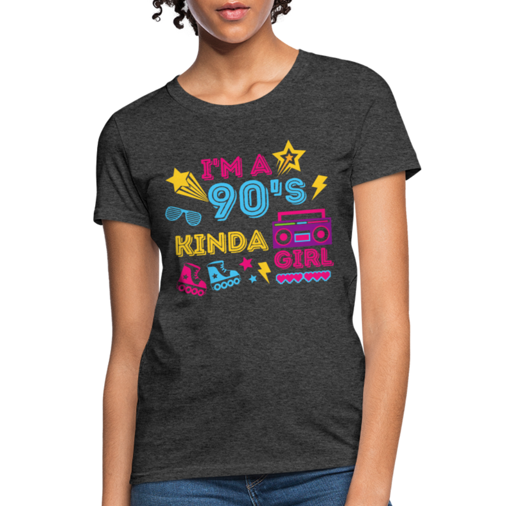 I'm A 90's Kinda Girl Women's T-Shirt - heather black