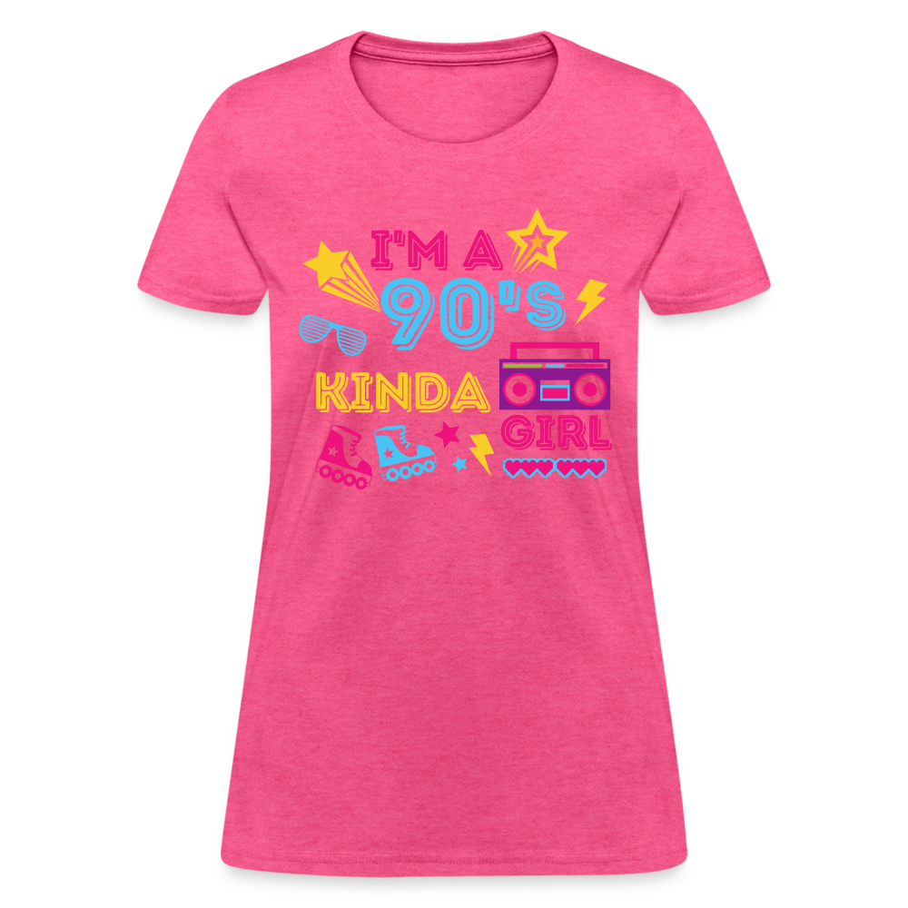 I'm A 90's Kinda Girl Women's T-Shirt - heather pink