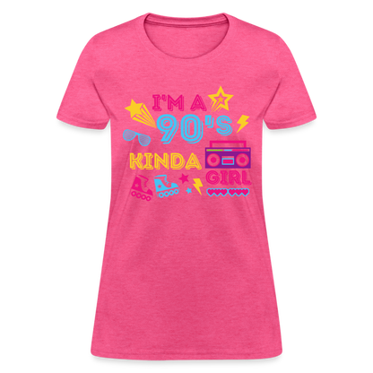 I'm A 90's Kinda Girl Women's T-Shirt - heather pink