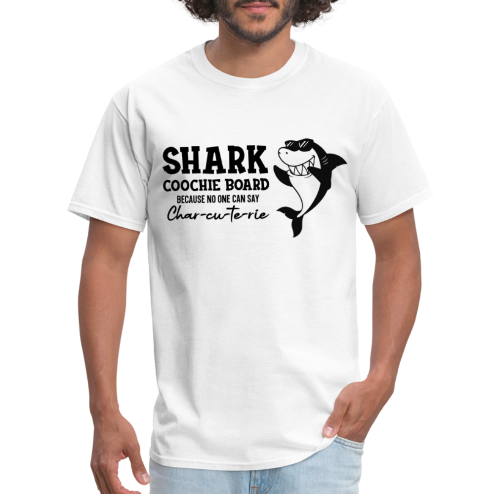 Shark Coochie Board T-Shirt (Charcuterie) - white