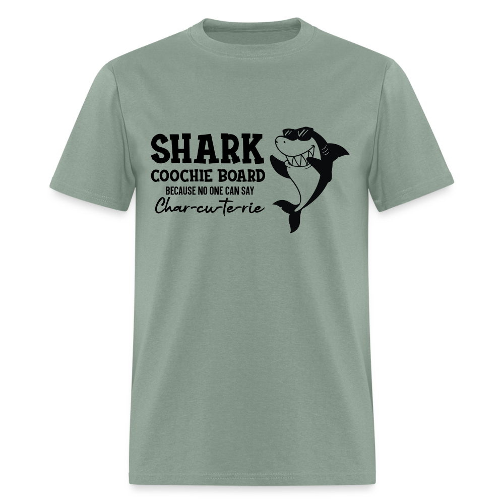 Shark Coochie Board T-Shirt (Charcuterie) - sage
