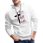 This is How I Fight My Battles Men’s Premium Hoodie (2 Chronicles 20:15)