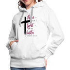 This is How I Fight My Battles Women’s Premium Hoodie (2 Chronicles 20:15)